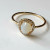 Shashi Sterling Silver Mother Pearl With White Sapphire Women's Ring Size 6.5 Shashi Sterling Silver Mother Pearl With White Sapphire Women's Ring Size 6.5