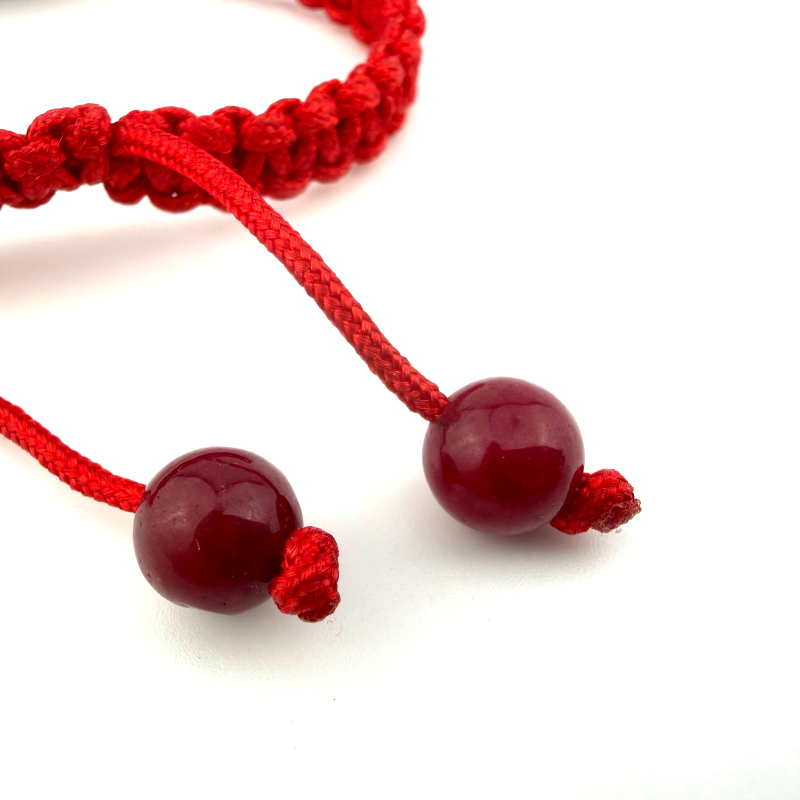 925 Sterling Silver Rhodium Plated Evil Eye Red Bracelet