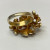 Silver 925 Dipped Gold Ring With White Sapphire Size 7.75 Silver 925 Dipped Gold Ring With White Sapphire Size 7.75