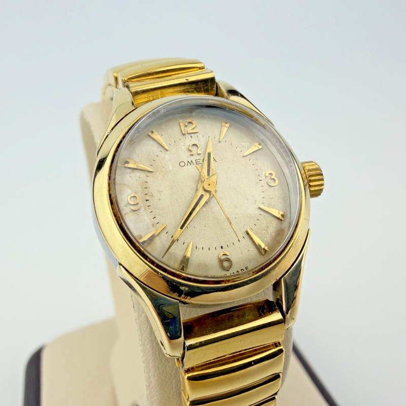 Vintage Omega De Ville Genève Ladies Gold -Tone Stainless Steel Bracelet Watch