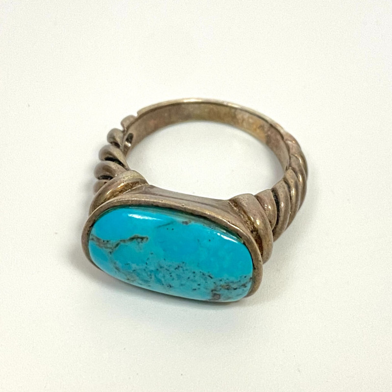 SX925 Thailand Turquoise Ring Size 9
