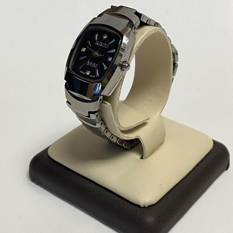 RADO Jubilee Women's Watch with Diamonds And Sapphire Glass, Dark Silver Tone