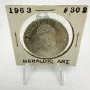 1963 JFK Heraldic Art Sterling Silver Medal #302 33mm UNC 5300 Mintage
