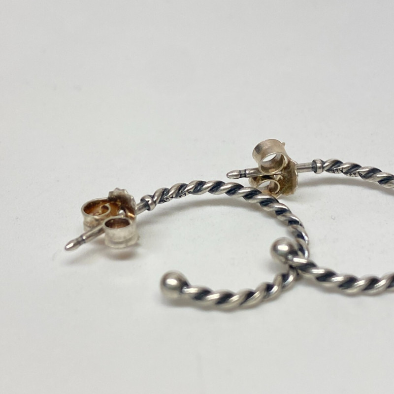 Pandora Compose Earring Collection Small Hoops Sterling Silver Pandora Compose Earring Collection Small Hoops Sterling Silver