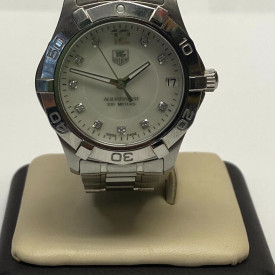 Tag Heuer Women's Aquaracer Diamond MOP Dial Watch - Used