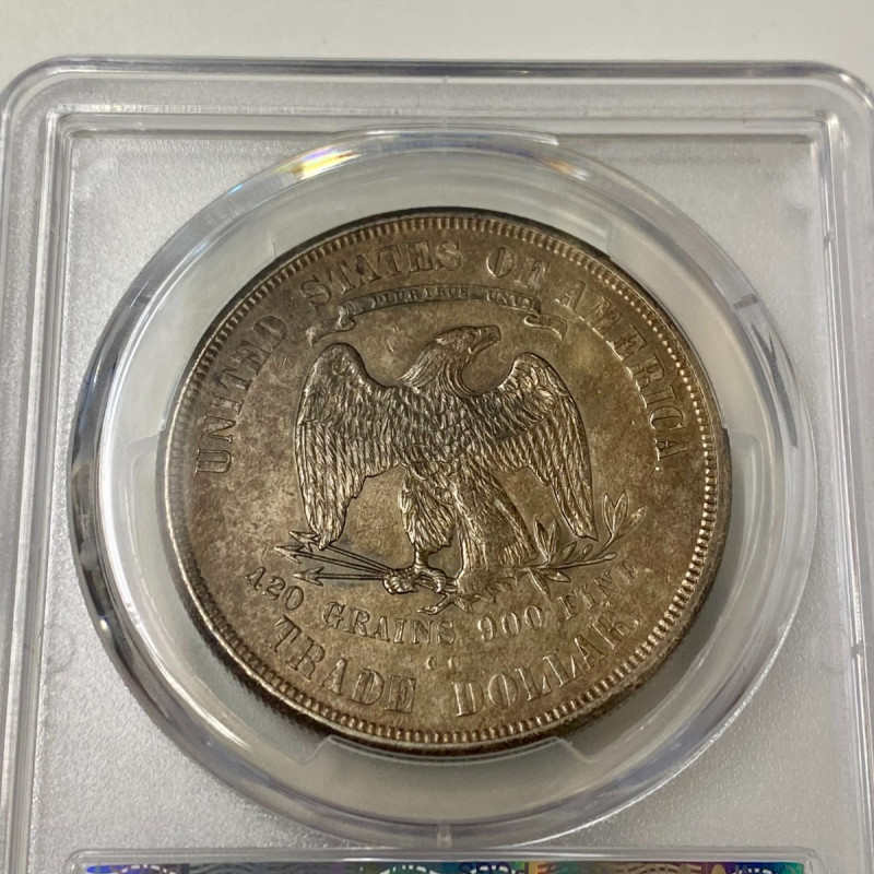 1873 CC T$1 Trade Dollar Silver PCGS AU Details Cleaned Key Date Coin 1873 CC T$1 Trade Dollar Silver PCGS AU Details Cleaned Key Date Coin