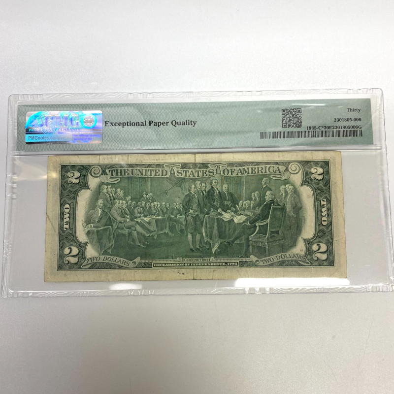 Fr 1935-C* (C* Block) $2 1976 FRN Philadelphia PMG 30EPQ Fr 1935-C* (C* Block) $2 1976 FRN Philadelphia PMG 30EPQ