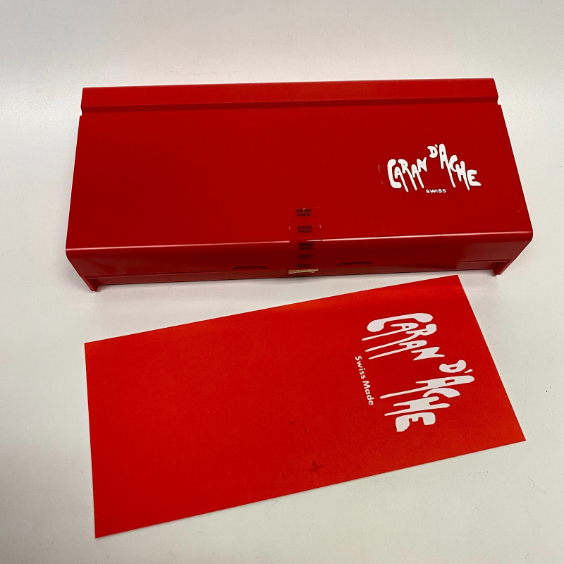 Rare Vintage Caran d'Ache Swisscolor Gouache Starter Set + Red Case NEW | 808272