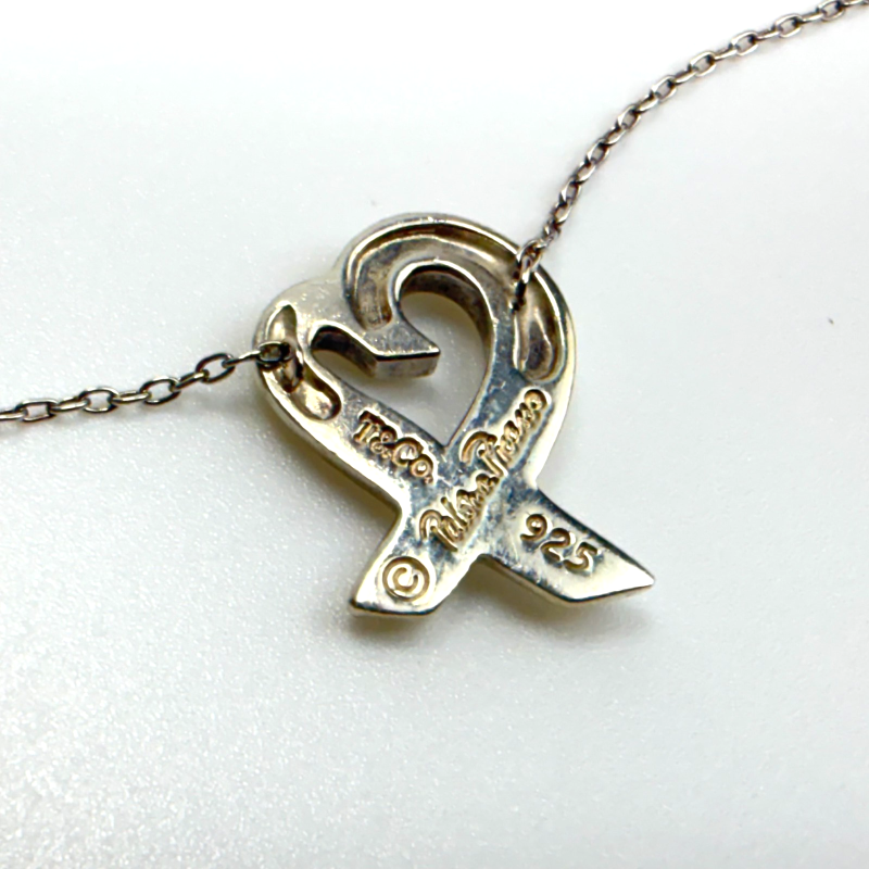 Tiffany & Co. Paloma Picasso Sterling Silver Loving Heart Pendant Necklace 20"