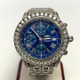 Breitling Crosswind Chronometer Stainless Steel 10.00 ct Diamond Watch