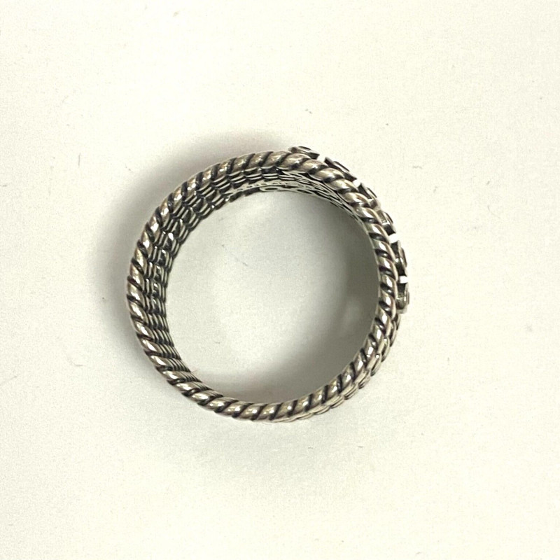 Designer Pandora Sterling Silver Hidden Romance Rhodolite Wrap Ring, Size 7