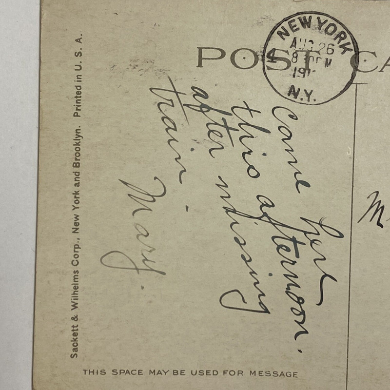 1922 1 Cent George Washington Postage Stamp On Post Card #Aug 26 !!!!