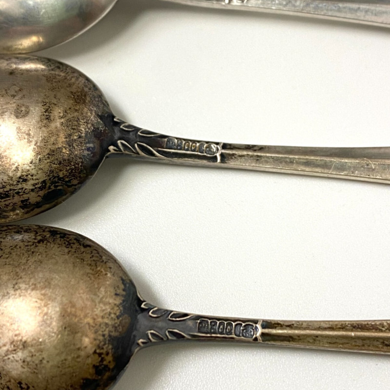 Set Of 6 Antique German 800 Silver Spoons Set Of 6 Antique German 800 Silver Spoons