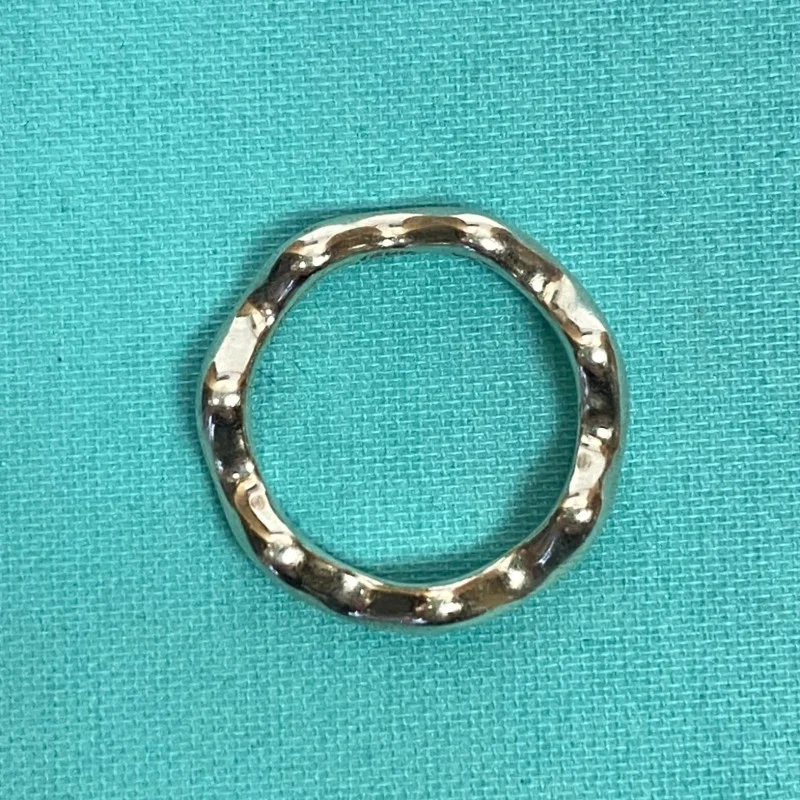 Tiffany & Co. Paloma Picasso Silver Zig Zag Band Ring Size 6.5