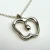 Tiffany & Co Sterling Silver Necklace Apple Pendant Elsa Peretti 16"Length Chain