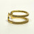 Yellow Gold Plated Double Band Cubic Zirconia .925 Silver Ring Sizes 8 Yellow Gold Plated Double Band Cubic Zirconia .925 Silver Ring Sizes 8