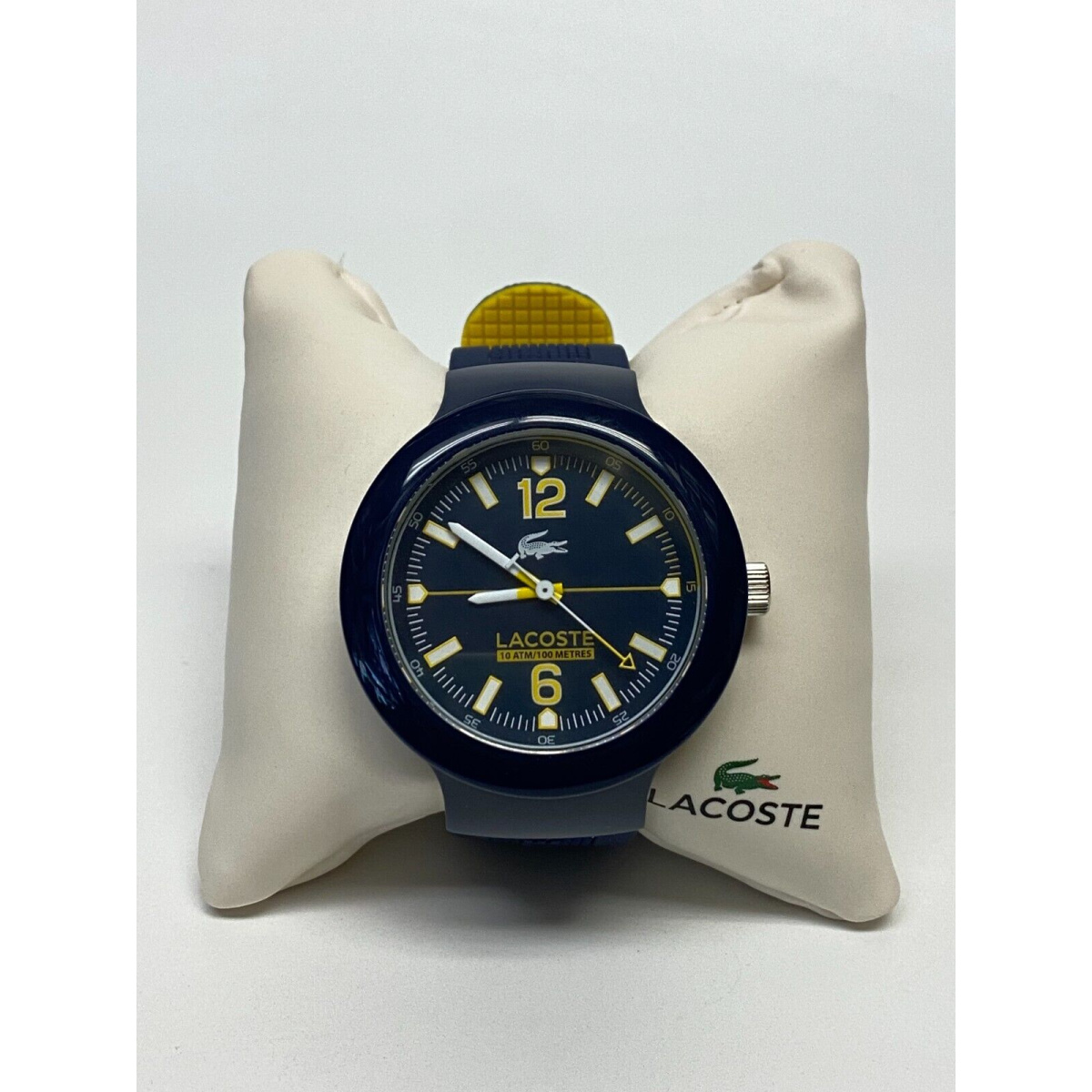 Lacoste Borneo Blue/Rubber Wristwatch 44mm