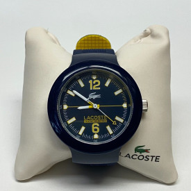 Lacoste Borneo Blue/Rubber Wristwatch 44mm