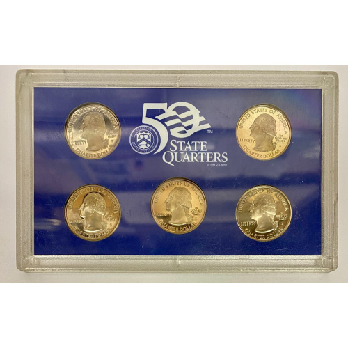 2006 United States State Quarters Proof Set 5 Coins US Mint San Francisco
