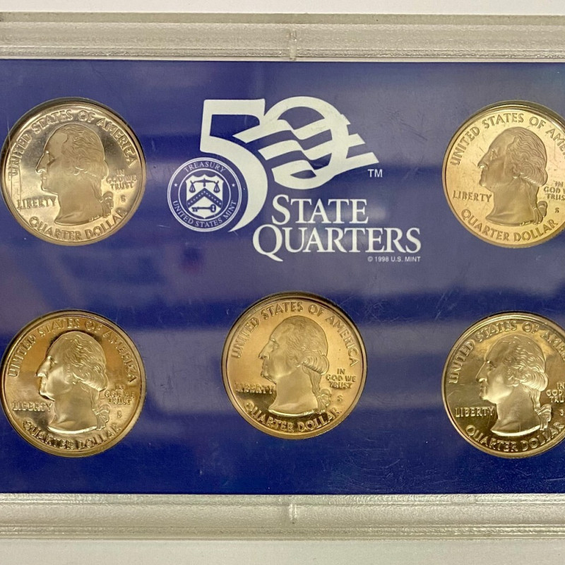 2006 United States State Quarters Proof Set 5 Coins US Mint San Francisco