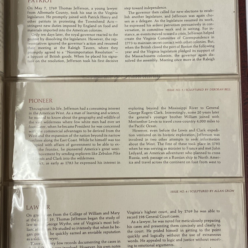 VERY RARE GENIUS OF THOMAS JEFFERSON 24K Gold Plating on STERLING PROOF SET 1976 VERY RARE GENIUS OF THOMAS JEFFERSON 24K Gold Plating on STERLING PROOF SET 1976