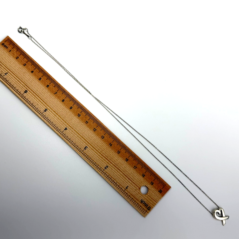 Tiffany & Co. Paloma Picasso Sterling Silver Loving Heart Pendant Necklace 20"