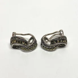 Vintage Judith Jack Sterling Silver Marcasite Earrings