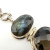 Sterling Silver 925 Large Smokey Quartz and Labradorite Gemstone Bracelet