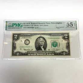 Fr 1935-C* (C* Block) $2 1976 FRN Philadelphia PMG 55EPQ