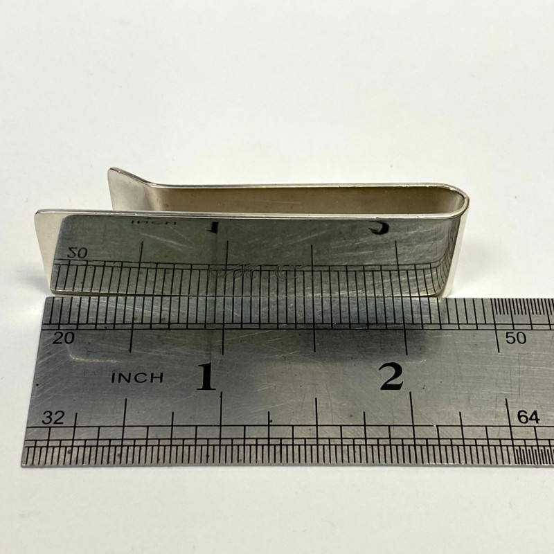Tiffany & Co.  Money Clip Sterling Silver 925, With initials M.C.