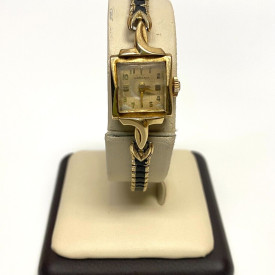 Vintage Lady Hamilton 14k Yellow Gold Biggs Watch Works Great