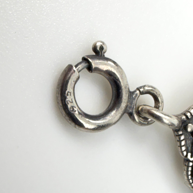 Blue Sodalite & Marcasite Bracelet 925 Sterling Silver PAJ China