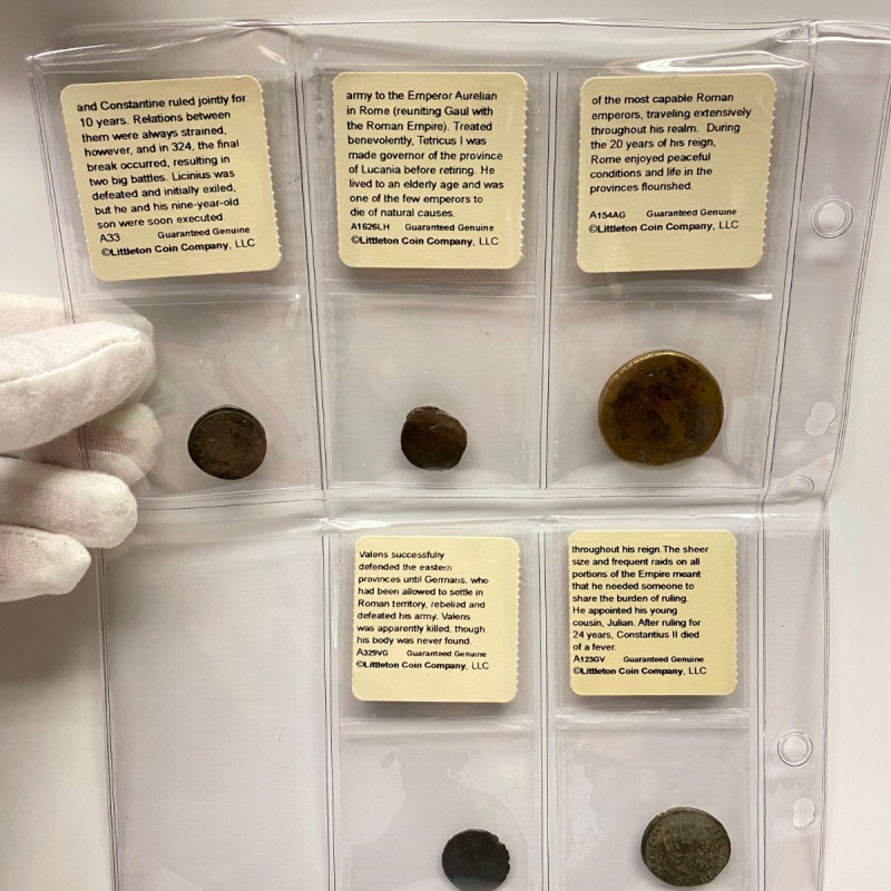 Set of Ancient Rome Bronze Coins (5 coins) Set of Ancient Rome Bronze Coins (5 coins)