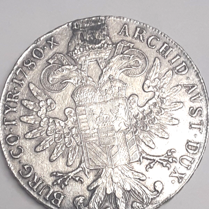 1780 M Theresia D.G. Austrian Silver Coin R.IMP.HU.BO.REG. 1780 M Theresia D.G. Austrian Silver Coin R.IMP.HU.BO.REG.