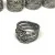 Designer Pandora Sterling Silver Hidden Romance Rhodolite Wrap Ring, Size 7