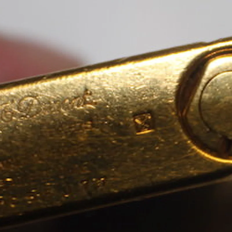 Vintage S Z Dupont Gold Electro Plated Lighter