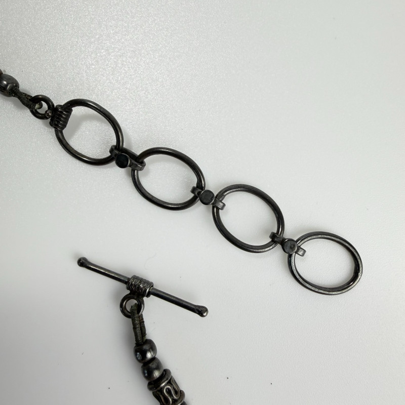 Tibetan Vintage Handmade jewelry set with silver and red coral beads