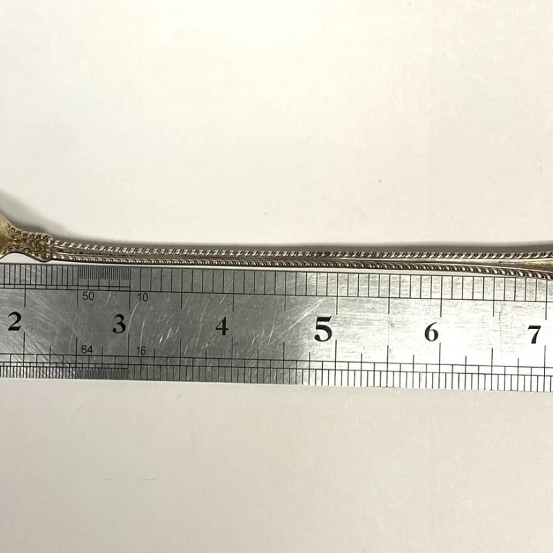 1899 Decorative Slotted Sterling Silver Serving 8 1/2 ''Spoon 