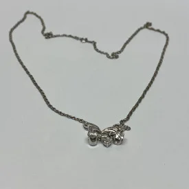 Diamond Pendant With A Neck Chain. Mounting is Made of 14 Kt Gold