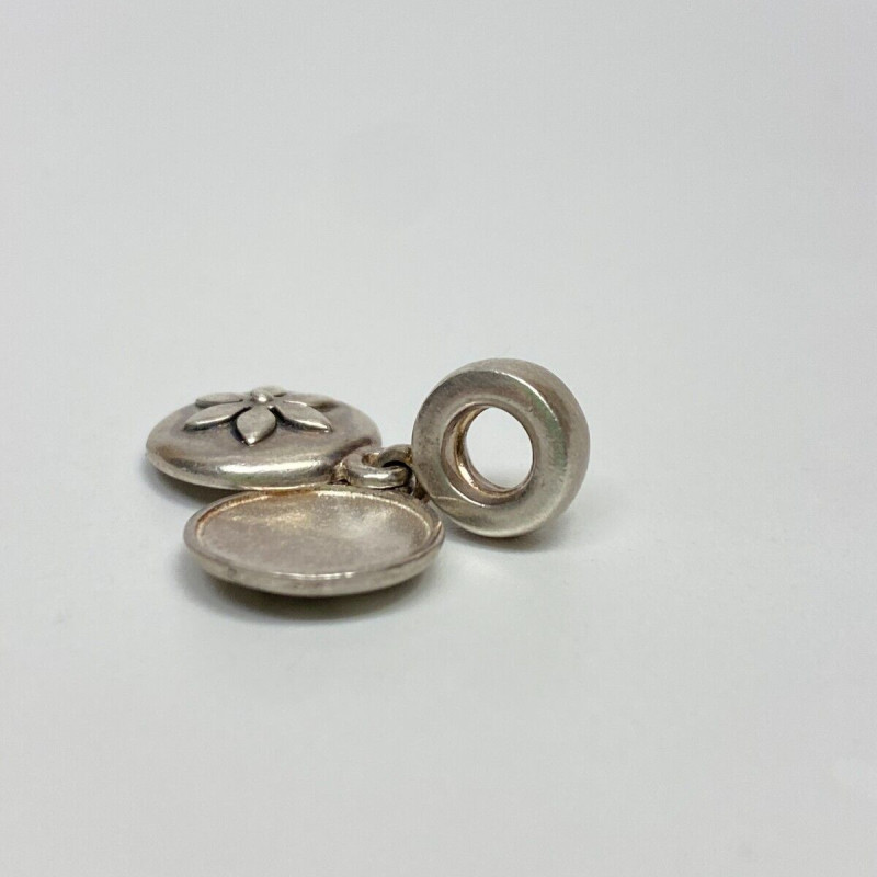 Retired Sterling Silver Pandora Lucerne Flower Dangle Charm Breast Cancer 790522