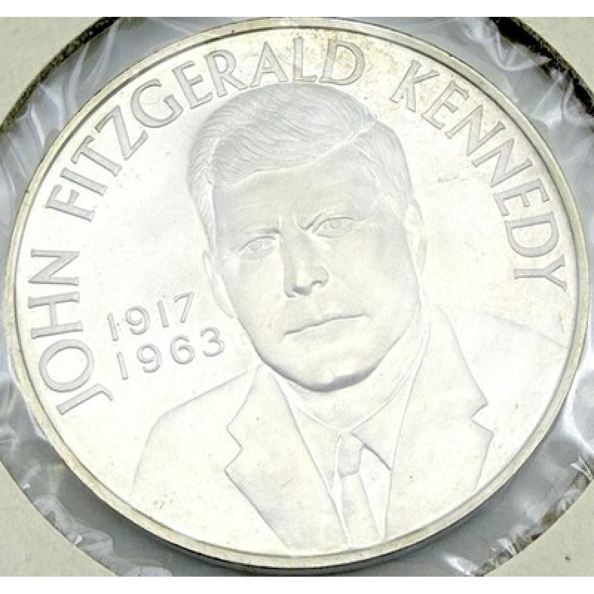 1963 JFK Heraldic Art Sterling Silver Medal #302 33mm UNC 5300 Mintage - Heraldic Art