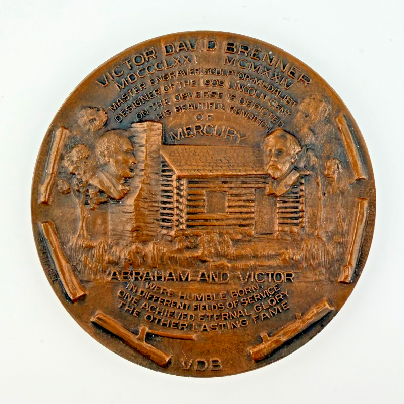 Sculptor's Model of The Victor David Brenner Commemorative Medal, Nude Mercury