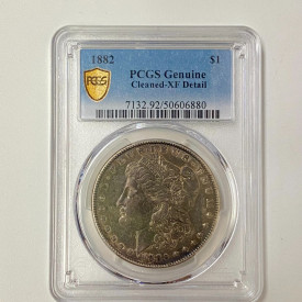 1882 Morgan Silver Dollar PCGS XF Details