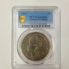 1882 Morgan Silver Dollar PCGS XF Details