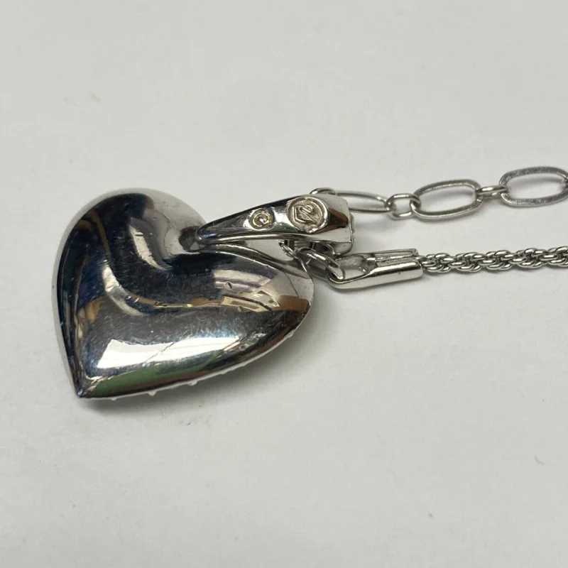 Crystals From Swarovski Puffed Heart Pendant Necklace
