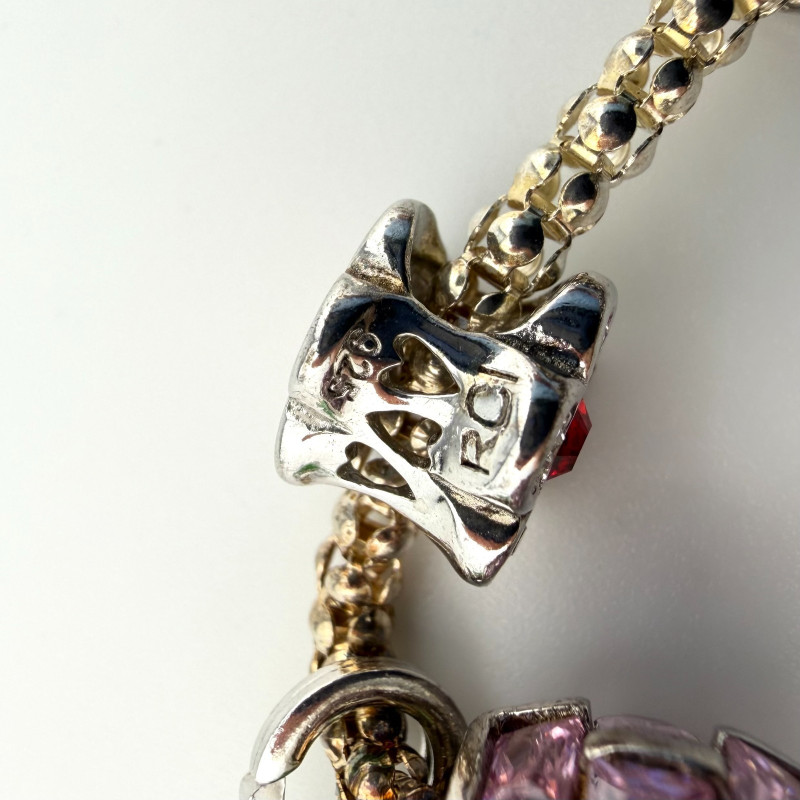 925 Sterling Silver Italian RCI Bracelet With Cute Charms, 7.5 ich