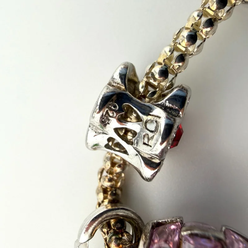 925 Sterling Silver Italian RCI Bracelet With Cute Charms, 7.5 ich