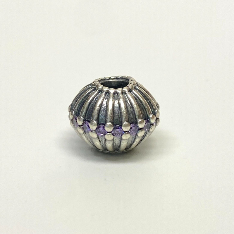 Authentic Pandora Silver Large Purple CZ Show Stopper XL Bead SPECIAL! Authentic Pandora Silver Large Purple CZ Show Stopper XL Bead SPECIAL!
