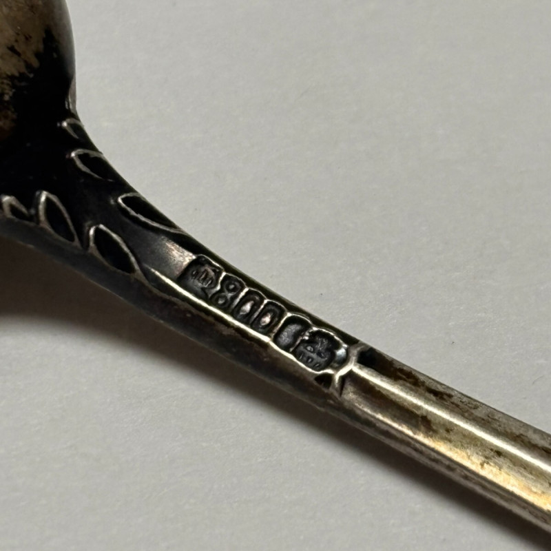 Set Of 6 Antique German 800 Silver Spoons Set Of 6 Antique German 800 Silver Spoons