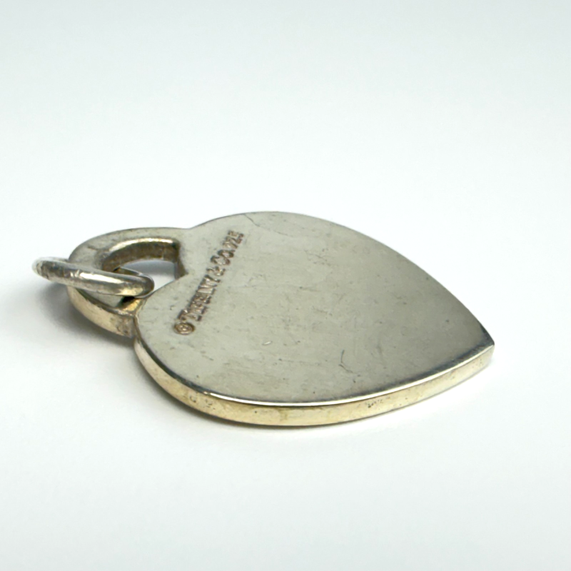 Tiffany & Co. Mom Heart Charm Pendant Sterling Silver 925